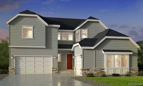 New construction Single-Family house 16549 Black Rose Circle, Parker, CO 80134 Steamboat | A Multi-Gen Home- photo 0