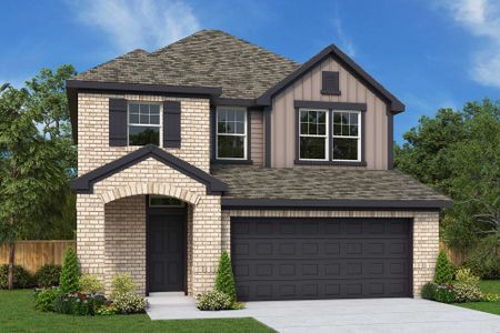 New construction Single-Family house 27130 Cutleaf Daisy Ct, Hockley, TX 77447 The Carolwood- photo 0