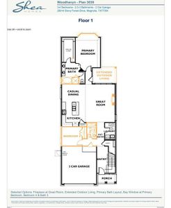 New construction Single-Family house 29949 Stony Forest Dr, Magnolia, TX 77354 plan Plan 3039 Elevation B - image