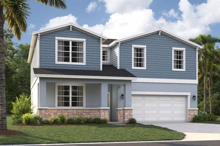 New construction Single-Family house 1748 Blue Lagoon Cir, Mascotte, FL 34753 plan Linden - image