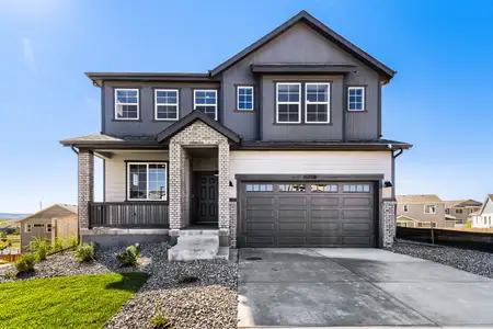 New construction Single-Family house 16768 Red Dawn Pl, Parker, CO 80134 plan Frontier - image