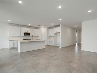 Living room in the Onyx floorplan