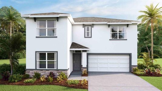 New construction Single-Family house 7188 Broad River Avenue, Land O' Lakes, FL 34638 Ensley- photo 0