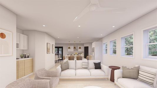 Open Concept Living: The heart of the home features an expansive open-concept layout, seamlessly integrating the living, dining, and kitchen areas. Perfect for entertaining guests or enjoying family time, this space is bathed in natural light, creating a warm and inviting atmosphere.