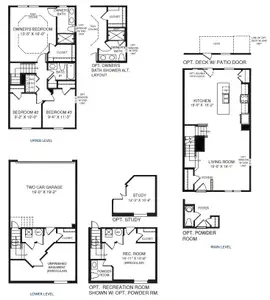 New construction Townhouse house 3020 Zuma St, Lawrenceville, GA 30046 plan Mozart with a Basement - image