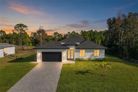 New construction Single-Family house 337 Jourferie Rd, Lehigh Acres, FL 33974 plan Grenada - image