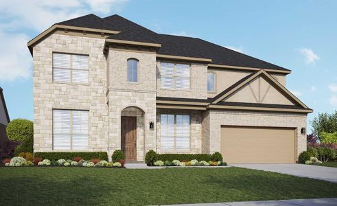 New construction Single-Family house 101 Chimney Stone Trl, Georgetown, TX 78628 Classic Series - Brown- photo 0