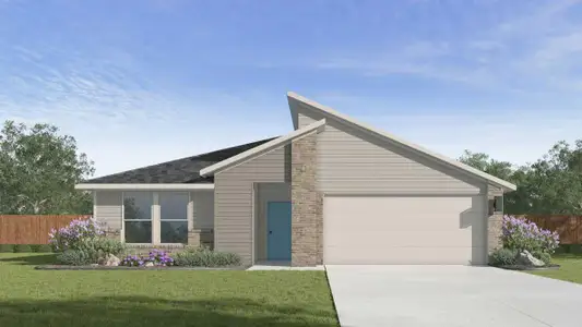 New construction Single-Family house 171 Gazania Rd, Kyle, TX 78640 plan The Glendale - image