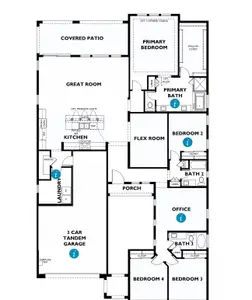 New construction Single-Family house 10302 E Utah Ave, Mesa, AZ 85212 Plan 5014 Elevation H- photo 1 1