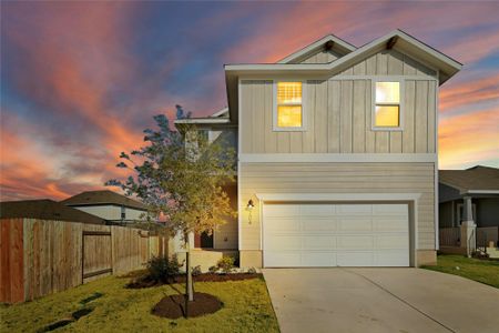 New construction Single-Family house 204 Edge Hollow Ln, Georgetown, TX 78628 Saguaro- photo 0