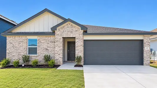 New construction Single-Family house 125 Baby Calf Roping Rd, Jarrell, TX 76537 plan Baird - image