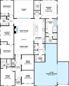 The Geneva floor plan by K. Hovnanian Homes. 1st Floor Shown. *Prices, plans, dimensions, features, specifications, materials, and availability of homes or communities are subject to change without notice or obligation.