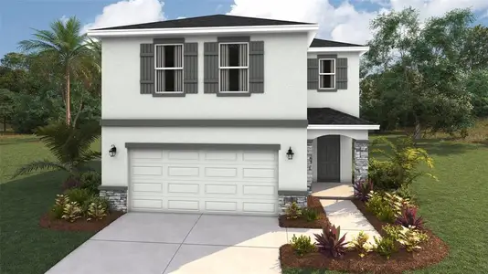 New construction Single-Family house 8845 Clear View St, Parrish, FL 34219 plan Elston - image