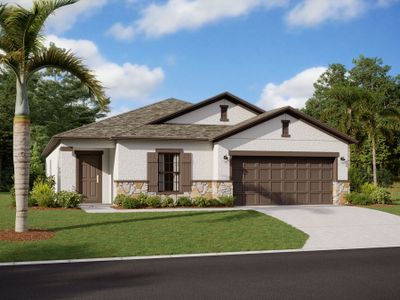 New construction Single-Family house 9872 Last Light Lane, Parrish, FL 34219 Camelia- photo 0