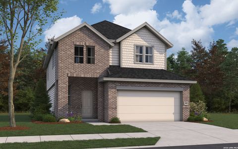 New construction Single-Family house 16642 Ginger Xing, Elmendorf, TX 78112 plan Birch - image