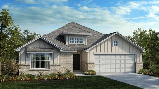 New construction Single-Family house 136 Big Pine Creek Lane, Bastrop, TX 78602 Driskill- photo 0