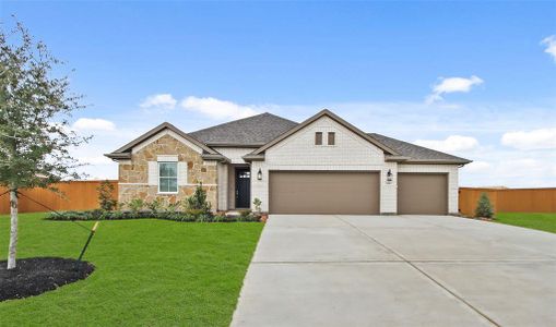 New construction Single-Family house 1690 Mesquite Trail, Dayton, TX 77535 Tacoma II- photo 0