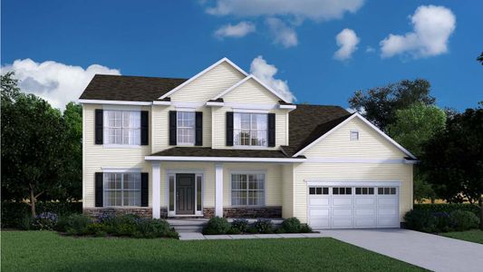 New construction Land house 39 Fieldstream Ln, Lancaster, NY 14086 plan Hawthorne 22A - image