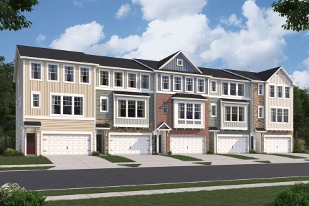 New construction Townhouse house 2011 Lambert Rd, Cary, NC 27519 plan Hyde Park - image