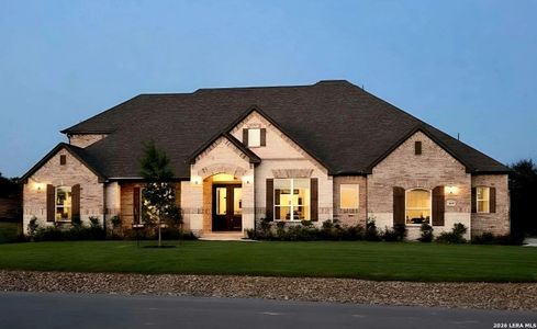 New construction Single-Family house 10696 Chestnut Warbler, New Braunfels, TX 78132 plan Cobe - image