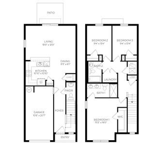 New construction Townhouse house 2975 Brie Hammock Bnd, St. Cloud, FL 34773 Pearson- photo 0