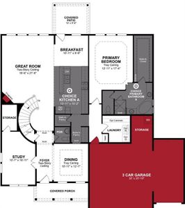 Beazer Homes Heath Club Madison plan