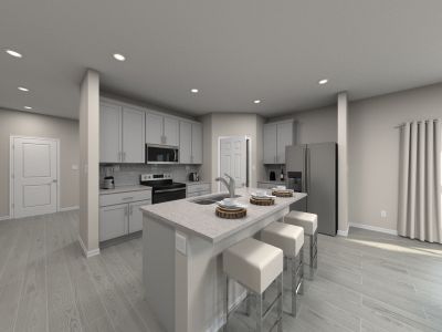 Spacious Kitchen with Work Island