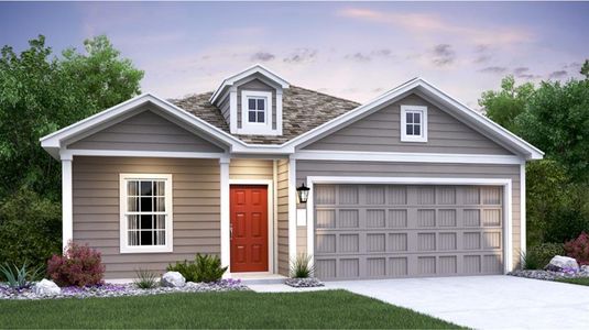 New construction Single-Family house 12917 Michigan Shores Trce, Mustang Ridge, TX 78610 Nettleton- photo 0