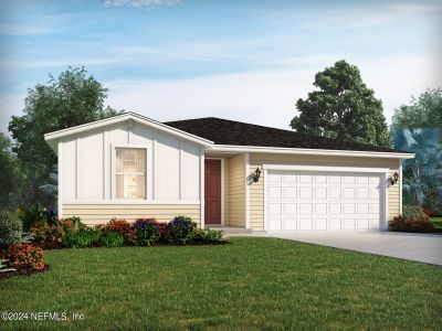 New construction Single-Family house 3426 Bella Sera Lane, Green Cove Springs, FL 32043 Foxglove- photo 0