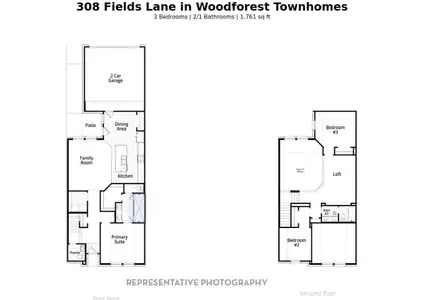 New construction Townhouse house 308 Fields Ln, Montgomery, TX 77316 - image