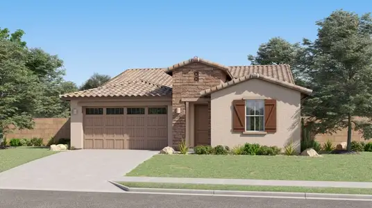 New construction Single-Family house 3396 E Open Prairie Dr, San Tan Valley, AZ 85140 Revolution Plan 4083- photo 1 1