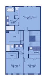 New construction Townhouse house 3615 Belle Fields Xing, Suwanee, GA 30024 plan The Flint - image 5