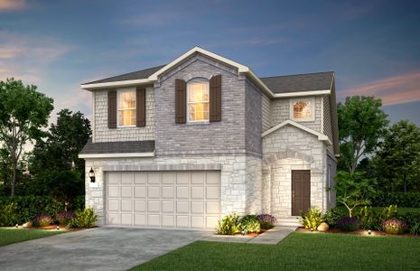 New construction Single-Family house 191 Queen Topsail Way, Kyle, TX 78640 Gordon- photo 0