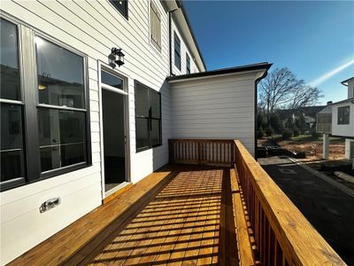 Huge rear deck ideal for entertaining summer nights!