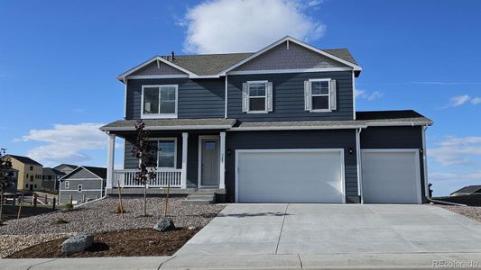 New construction Single-Family house 3418 Belleville Ridge Rd, Elizabeth, CO 80107 HENLEY- photo 0