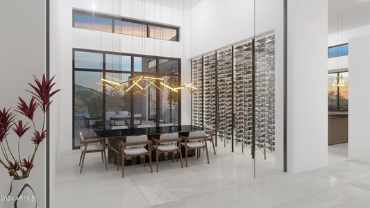 Dining Room Wine Wall