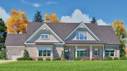New construction Single-Family house 301 Shepherds Trce, Oxford, GA 30054 plan (GA) Riley A.4 3 Side Entry - image