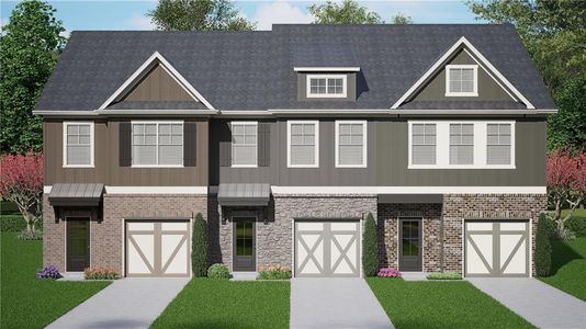 New construction Townhouse house 4865 Orchard Grove Wy, Gainesville, GA 30504 plan Charlotte - image