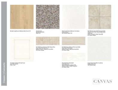 Design Selections. Home is under construction, selections subject to change.