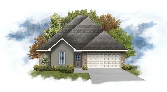 New construction Single-Family house 1470 Little Cypress Lp, Orange, TX 77632 plan Brookdale IV A - image