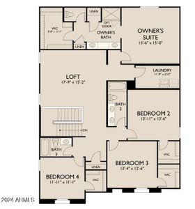 Sabino-Lot 391- Floor Plan Second Level