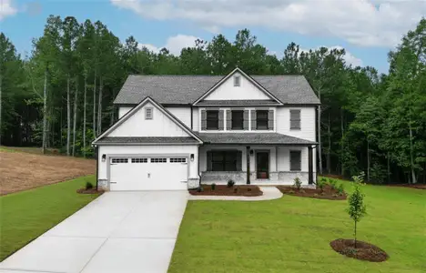 New construction Single-Family house 1238 Cherry Bark Ct, Loganville, GA 30052 plan (GA)The Hayden | Front Entry - image