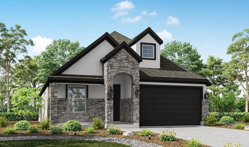 New construction Single-Family house 9975 Monarch Landing Cv, Willis, TX 77318 plan Texas Paintbrush - image