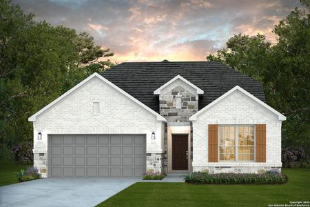 New construction Single-Family house 11518 Buffalo Bill, San Antonio, TX 78254 Mooreville- photo 0