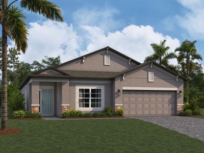 New construction Single-Family house 31229 Denham Ridge Lane, Wesley Chapel, FL 33545 Newport II- photo 0