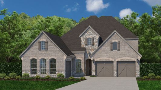 Plan 1636 Elevation A w/ Stone