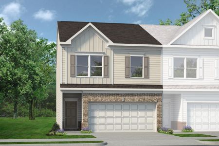 New construction Townhouse house 4041 Miranda Rd, Charlotte, NC 28216 plan The Ellison II - image