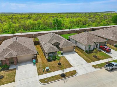 Drone / aerial view with a wooded view Drone / aerial view with a wooded view