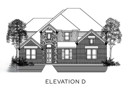 New construction Single-Family house Waxahachie, TX 75165 plan The Volente - Rear Entry - image