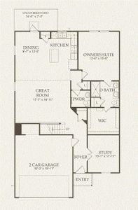 Pulte Homes, Granville floor plan